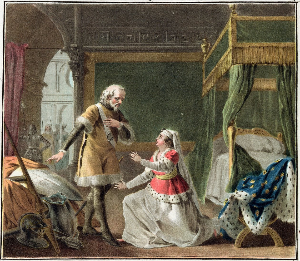 A devoção heróica de Marguerite de Provence (1219-95) 1787 de Antoine Louis Francois Sergent Marceau