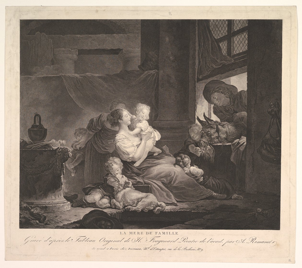 A Família Mãe.n.d. de Antoine Louis Romanet