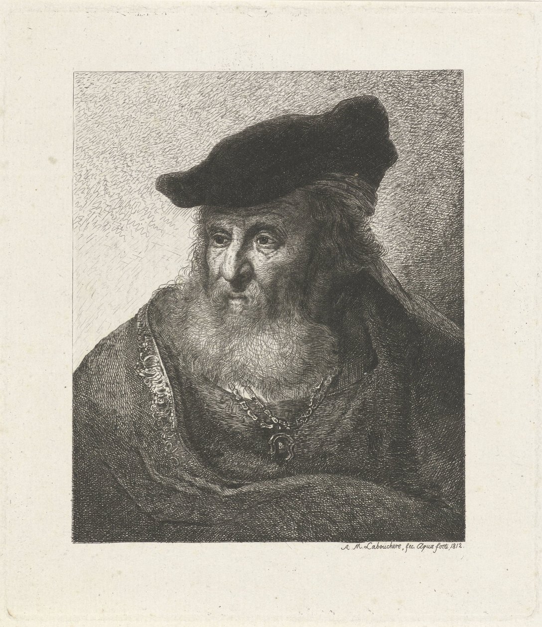 Retrato de um rabino de Antoine Marie Labouchere