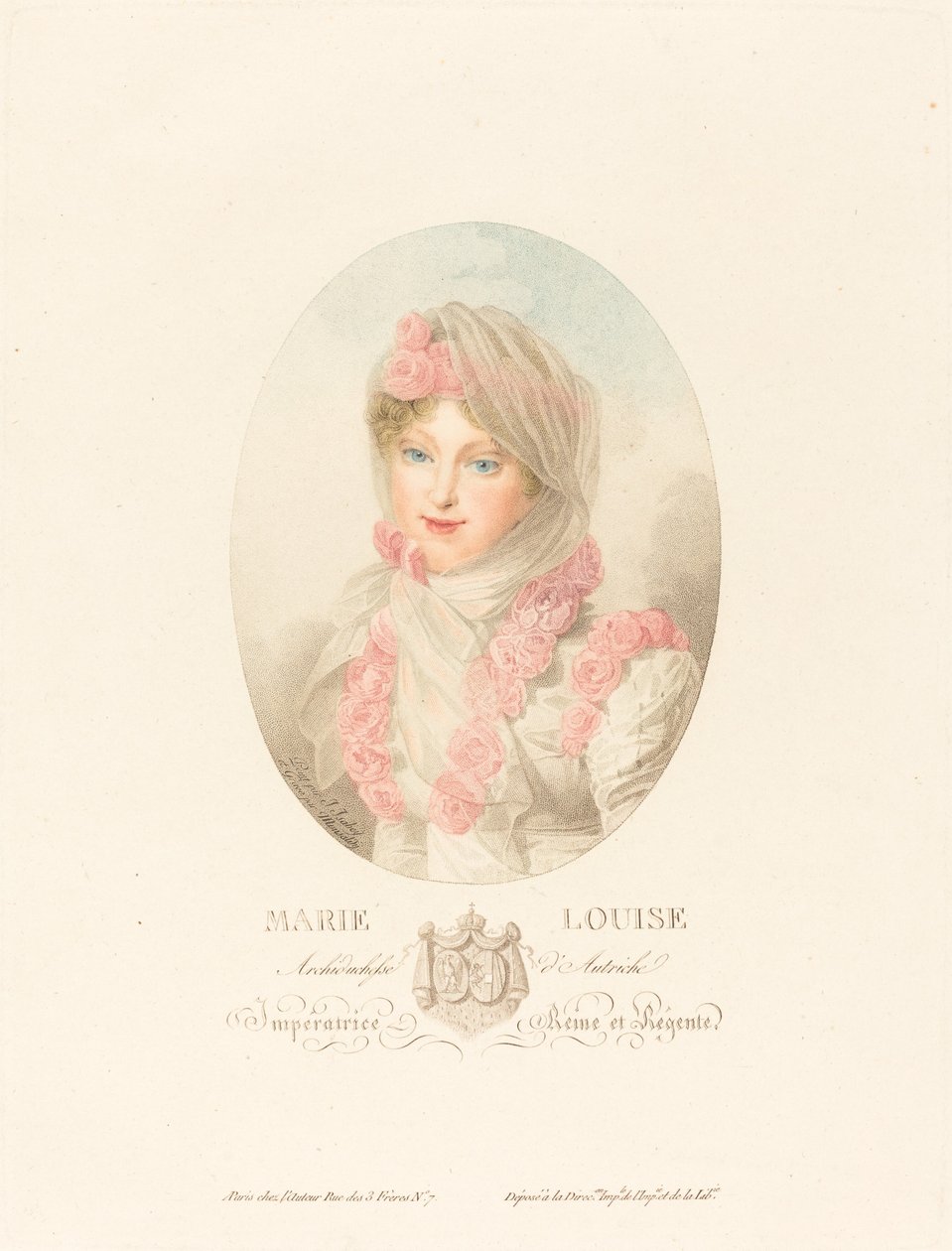 Marie-Louise, Imperatriz dos Franceses de Antoine Maxime Monsaldy after Jean Baptiste Isabey