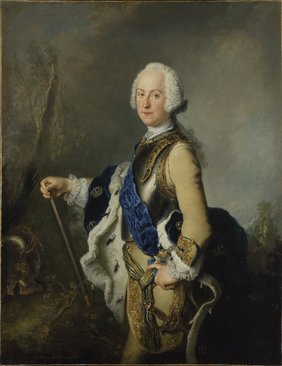 Adolfo Frederico (1710-1771), príncipe de Holstein-Gottorp, príncipe-bispo de Lübeck, rei da Suécia, 1743 de Antoine Pesne
