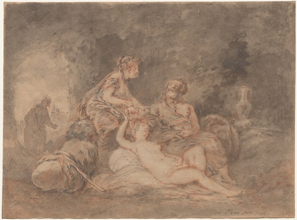 Ló e Suas Filhas, 1756. de Antoine Pesne
