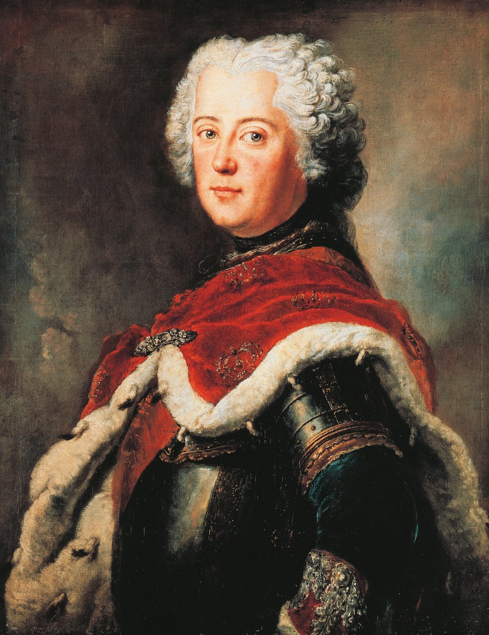 Retrato de Frederico II de Brandenburgo, conhecido como o Grande (Berlim de Antoine Pesne