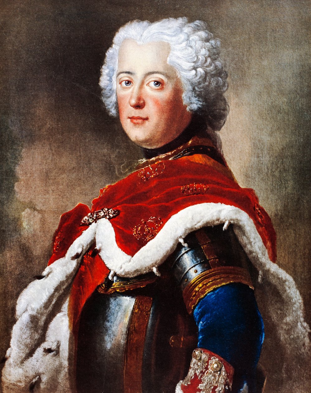 Retrato de Frederick II de Hohenzollern, conhecido como Frederick Great (Berlim de Antoine Pesne