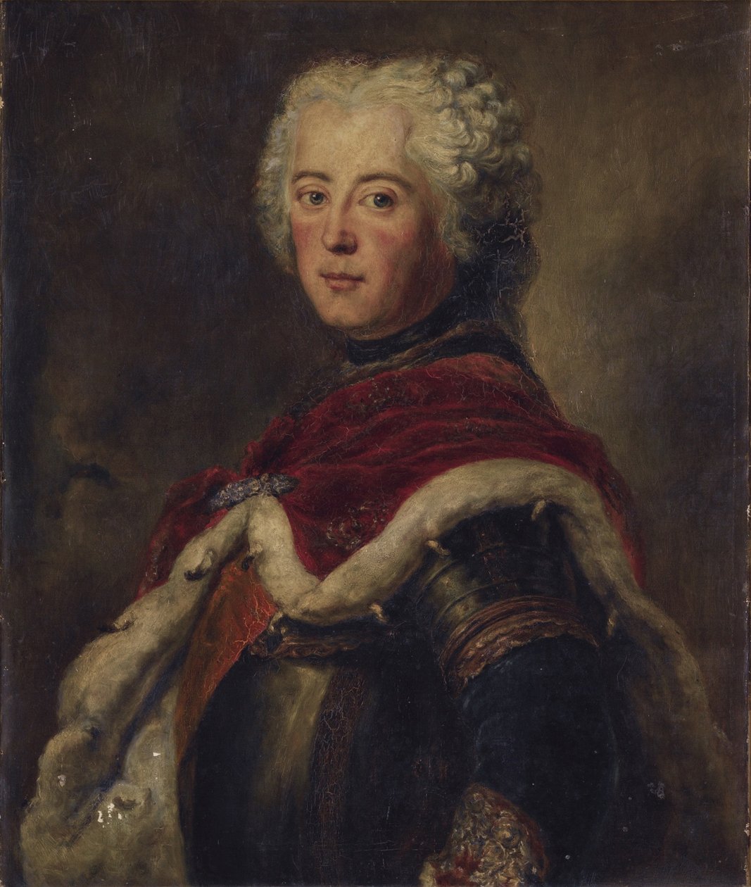 Retrato de Frederico II da Prússia 17121786 de Antoine Pesne
