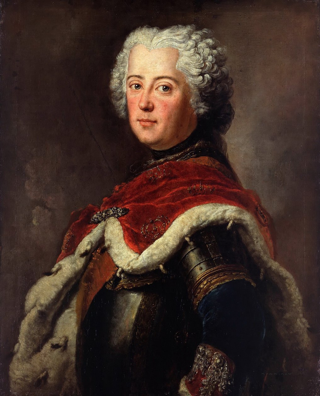 Retrato de Frederico II da Prússia 17121786 como príncipe herdeiro, 1739 de Antoine Pesne