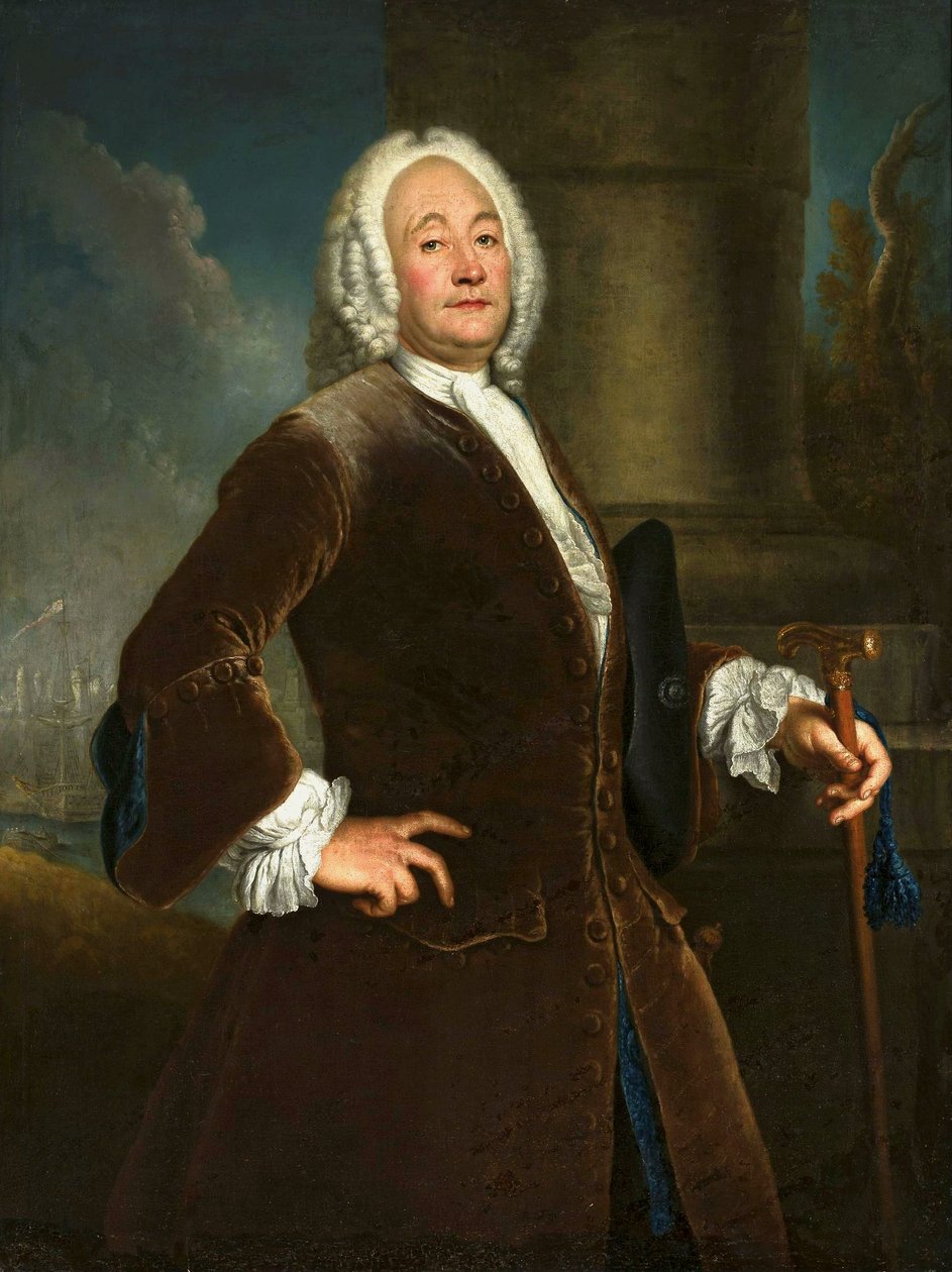 Retrato de Heinrich Voguell (1681-) de Antoine Pesne