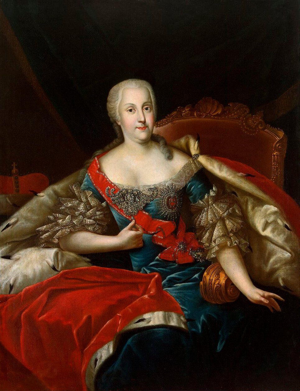 Retrato de Johanna-Elizabeth, Eleitora de Anhalt-Zerbst 