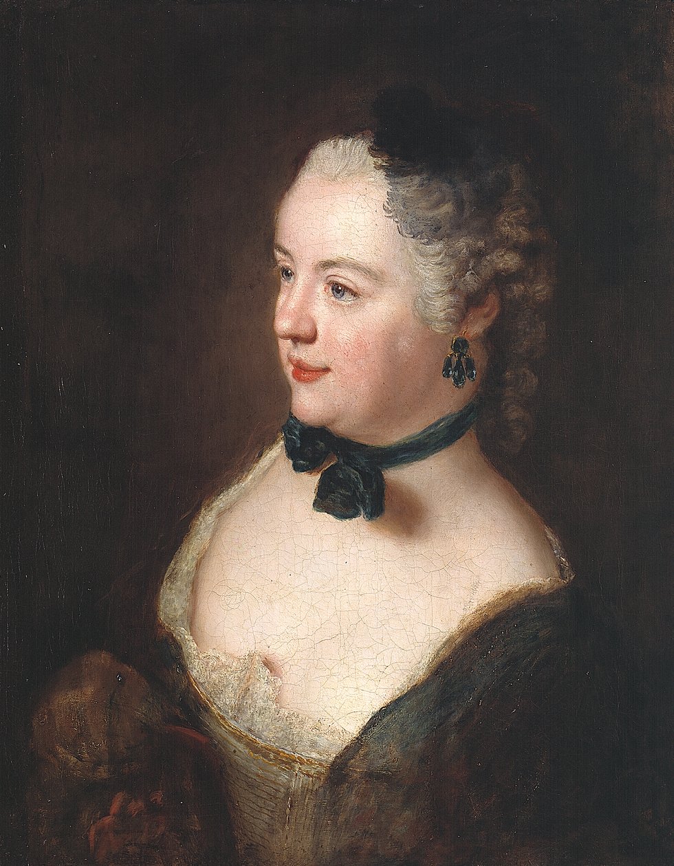 Retrato de uma jovem de Antoine Pesne