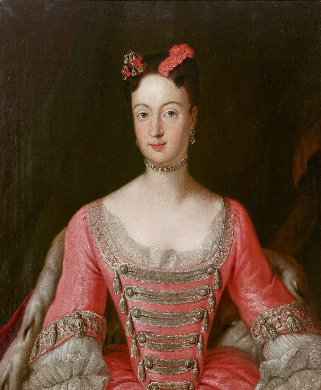 Princesa Wilhelmine da Prússia (1709-1758), Margravina de Brandenburg-Bayreuth - Antoine Pesne (1683-1757). Óleo sobre tela Dimensão : 79,5x65,5 cm Colecção Privada de Antoine Pesne