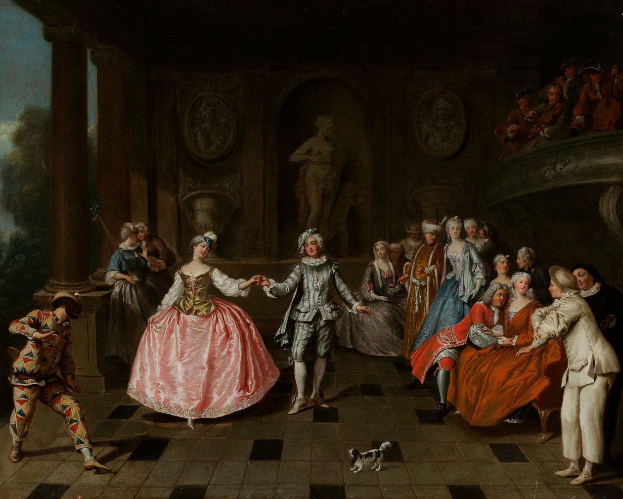 O baile de máscaras de Antoine Pesne