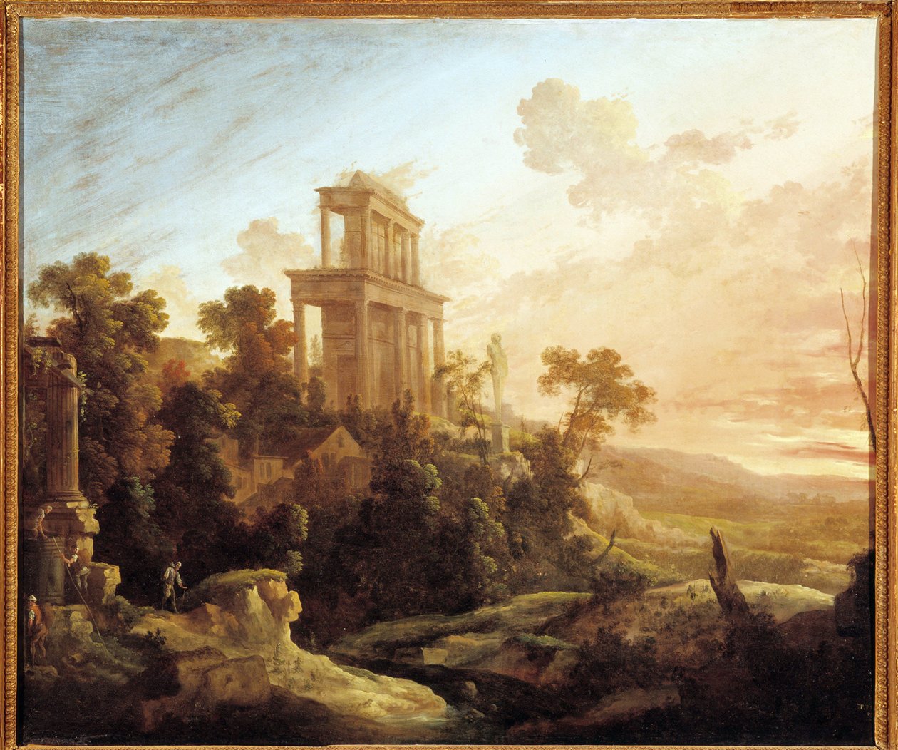 Efeito da configuração (óleo sobre tela) de Antoine Pierre the Younger Patel