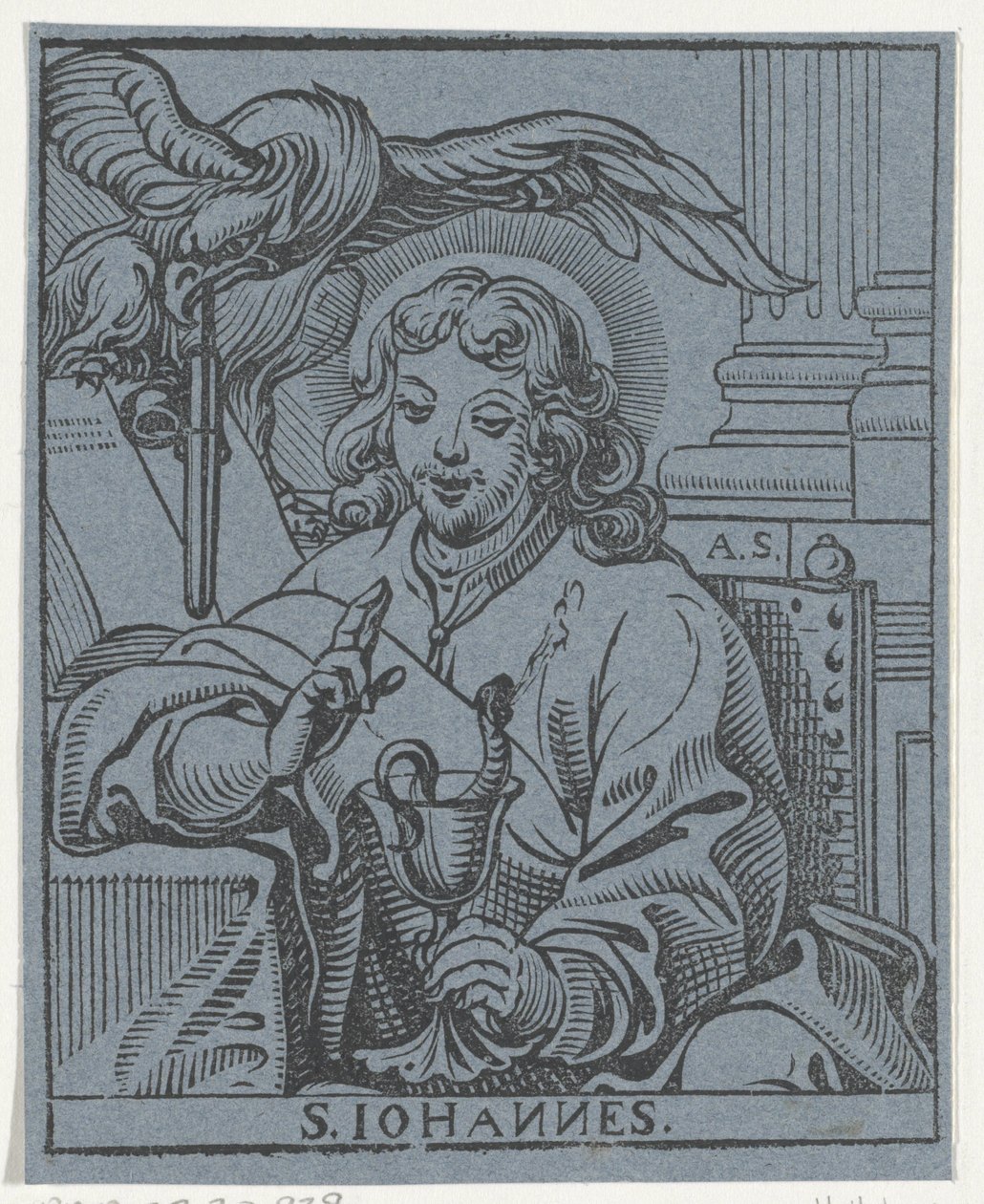 João, o evangelista
Os quatro evangelistas (título da série) de Antoine Sallaert