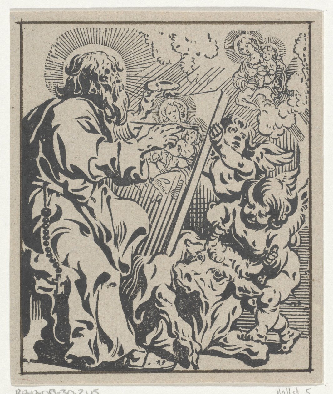 Lucas o Evangelista Os Quatro Evangelistas (título da série) de Antoine Sallaert