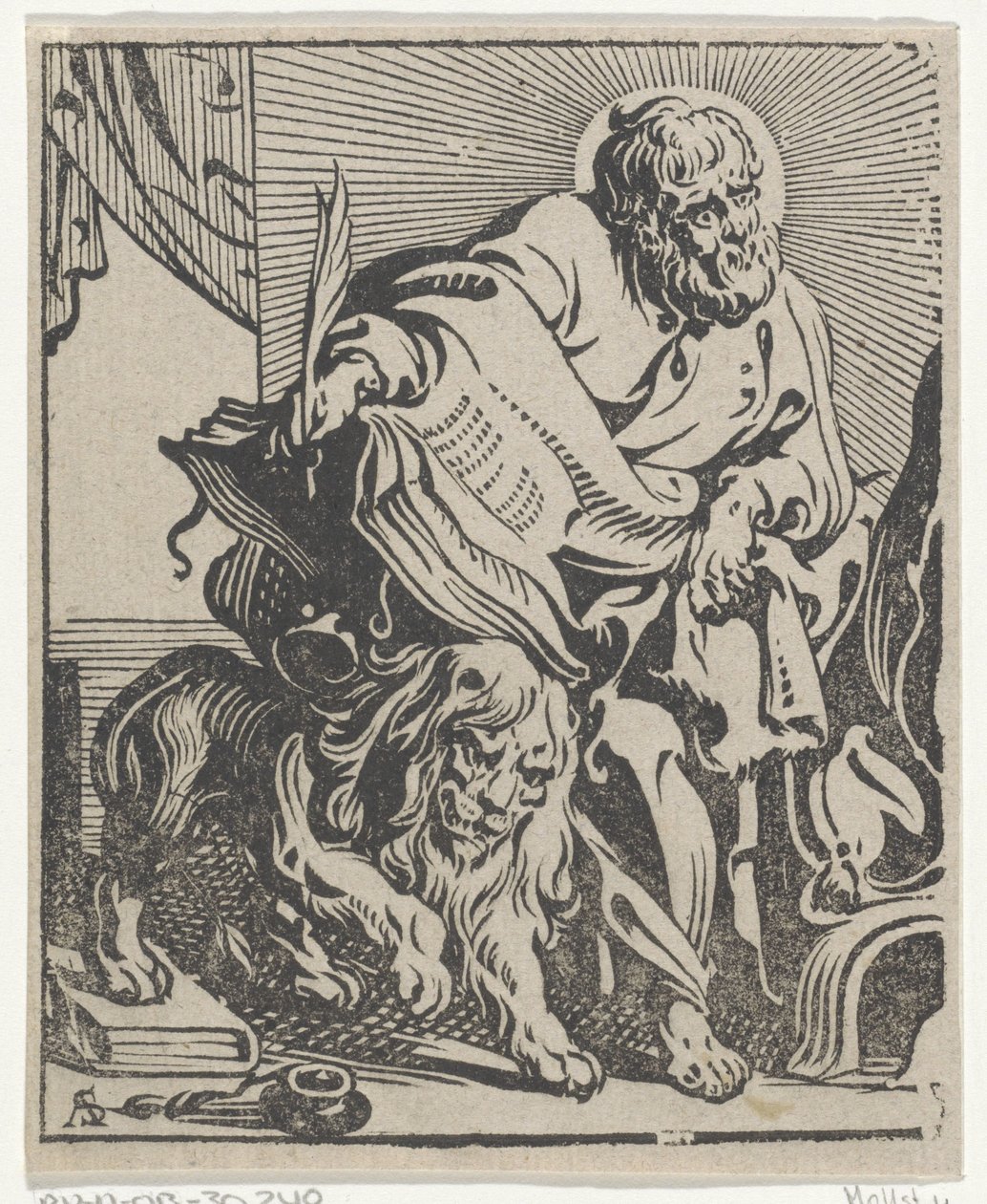 Marcar o evangelista
Os quatro evangelistas (título da série) de Antoine Sallaert