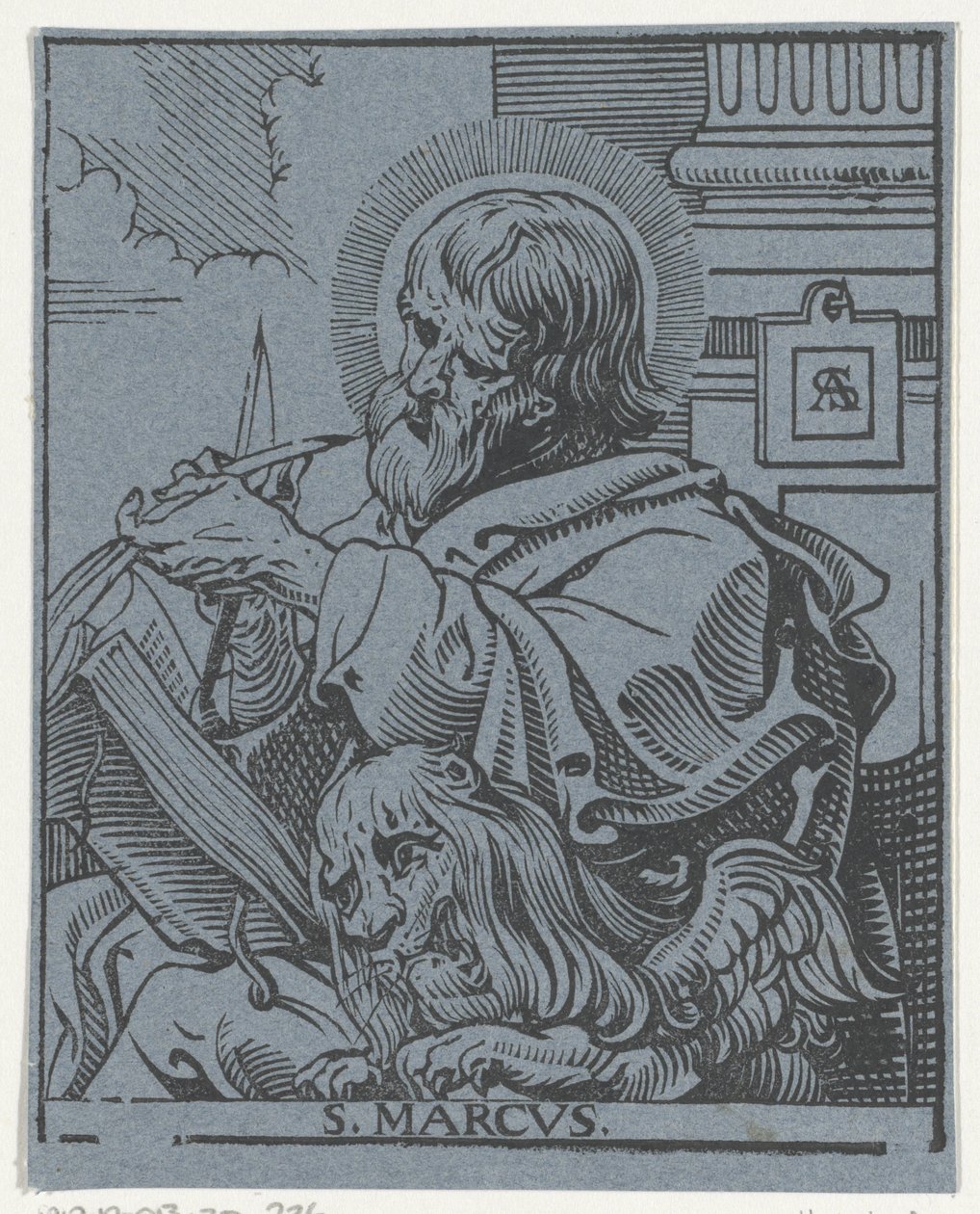 Marcos o Evangelista Os Quatro Evangelistas (título da série) de Antoine Sallaert