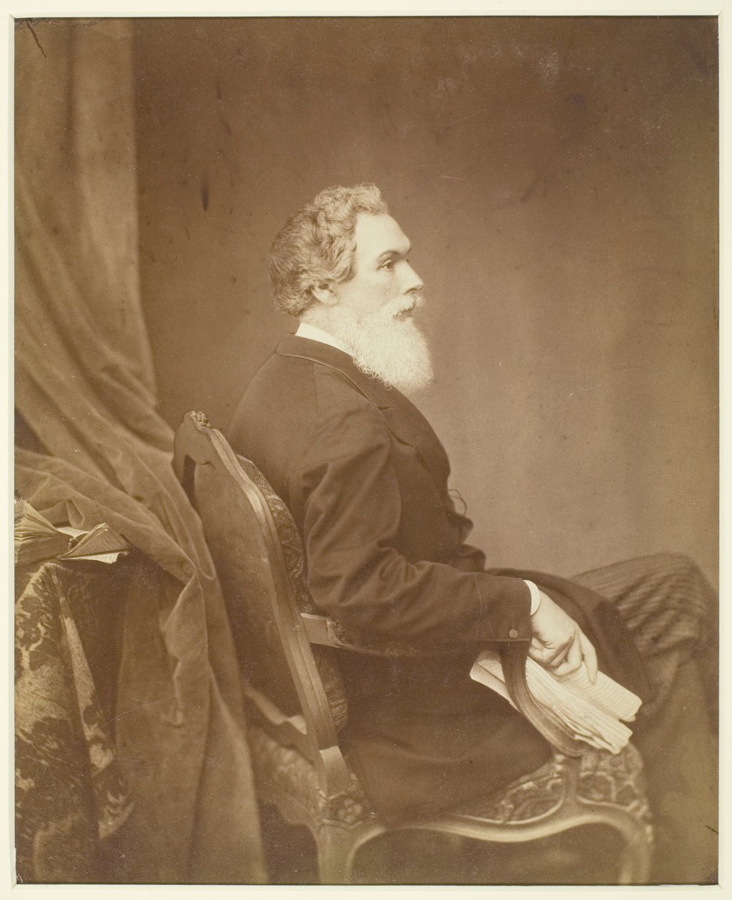 Sem título (Homem na Cadeira, Perfil) de Antoine Samuel Adam Salomon