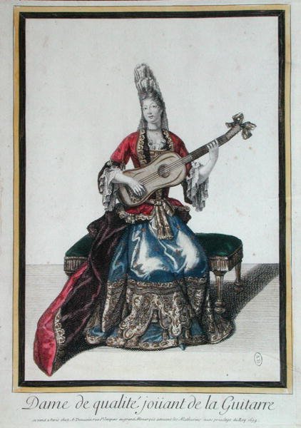 Senhora a tocar guitarra de Antoine Trouvain