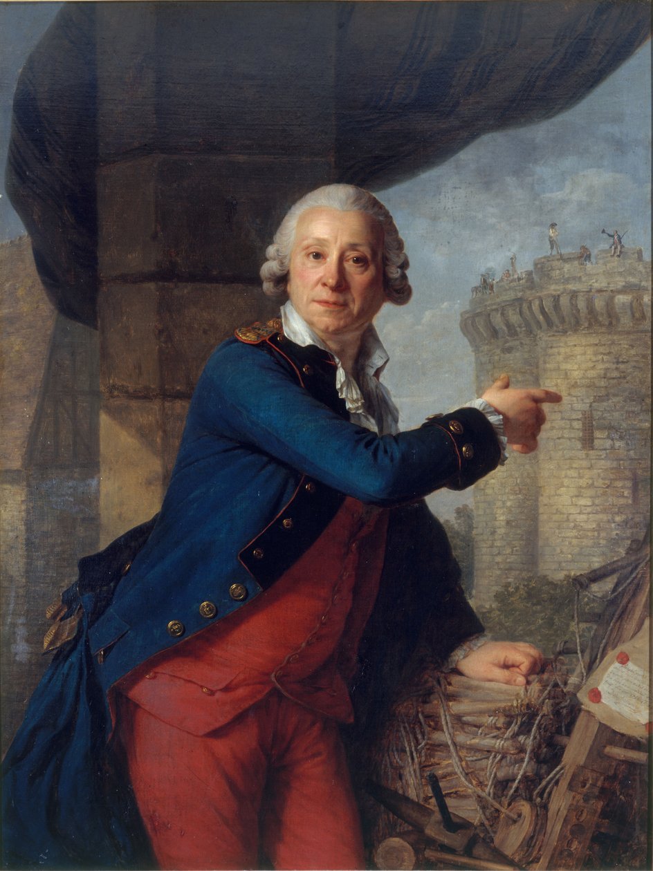 Retrato de Henri Masers de Latude 1725-1805. de Antoine Vestier