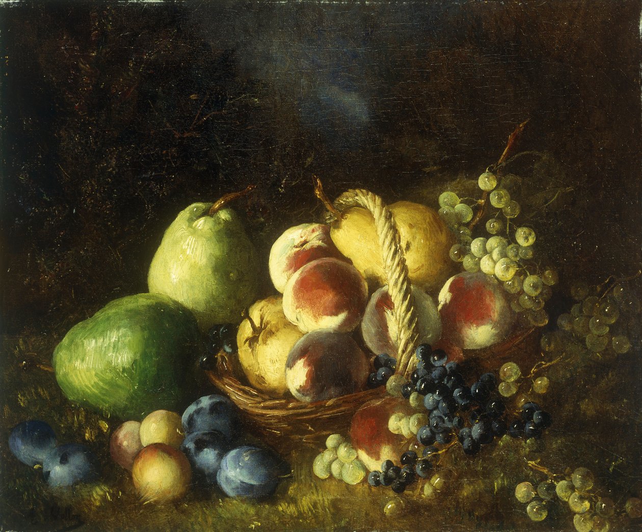 Uma cesta de frutas de Antoine Vollon