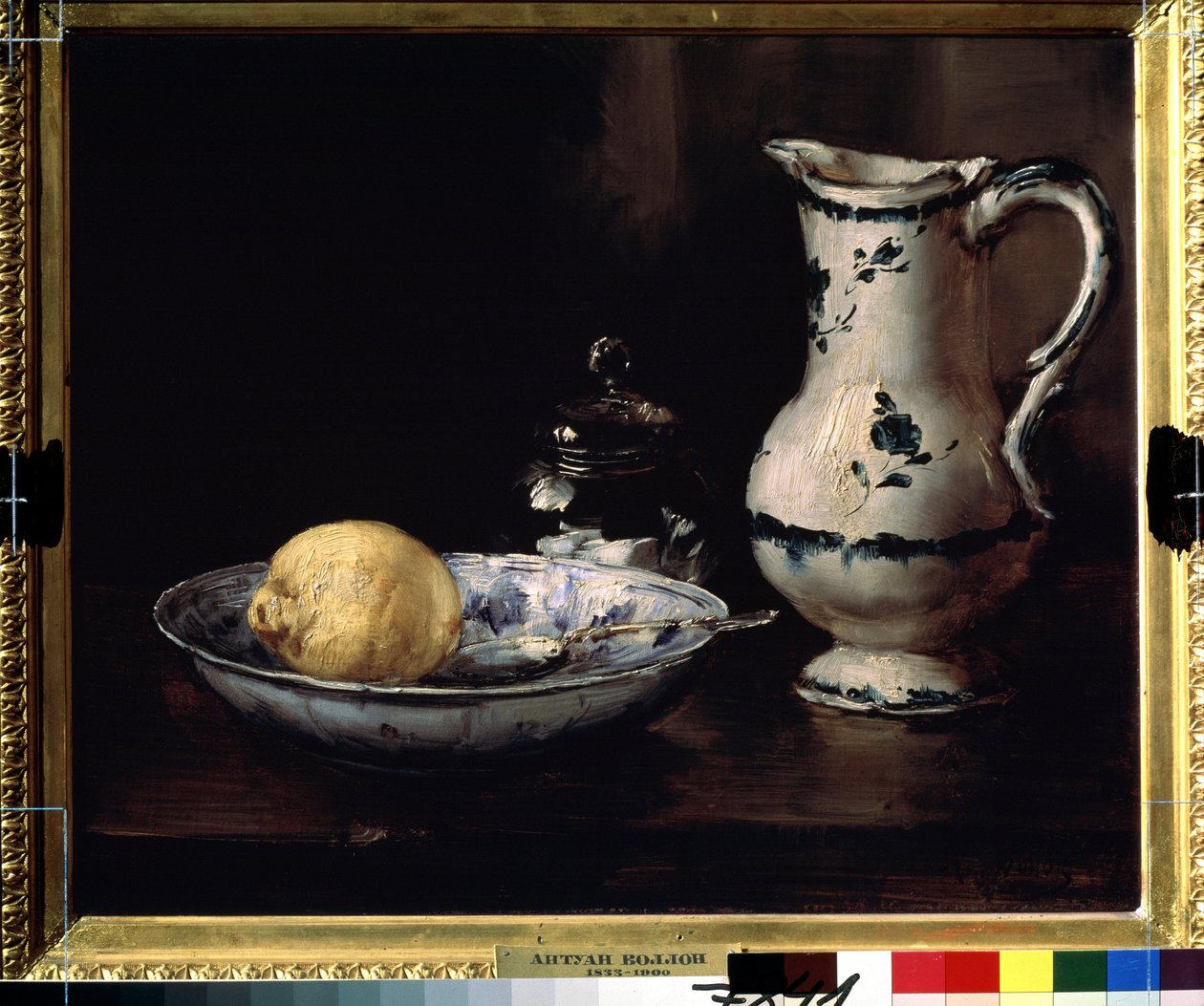 Ainda vida. Pintura de Antoine Vollon (1833-1900). Óleo sobre tela, 38 x 46 cm. Arte francesa do século XIX. Museu Pushkin de Belas Artes, Moscou. de Antoine Vollon