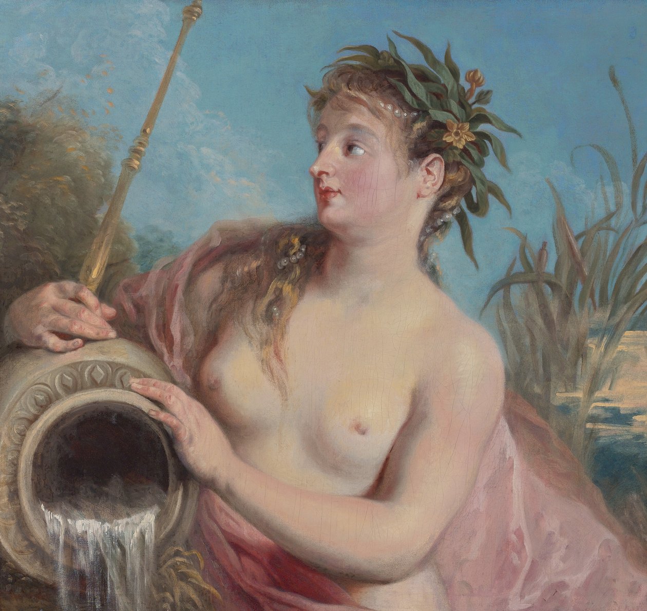 Ninfa da fonte de Jean Antoine Watteau