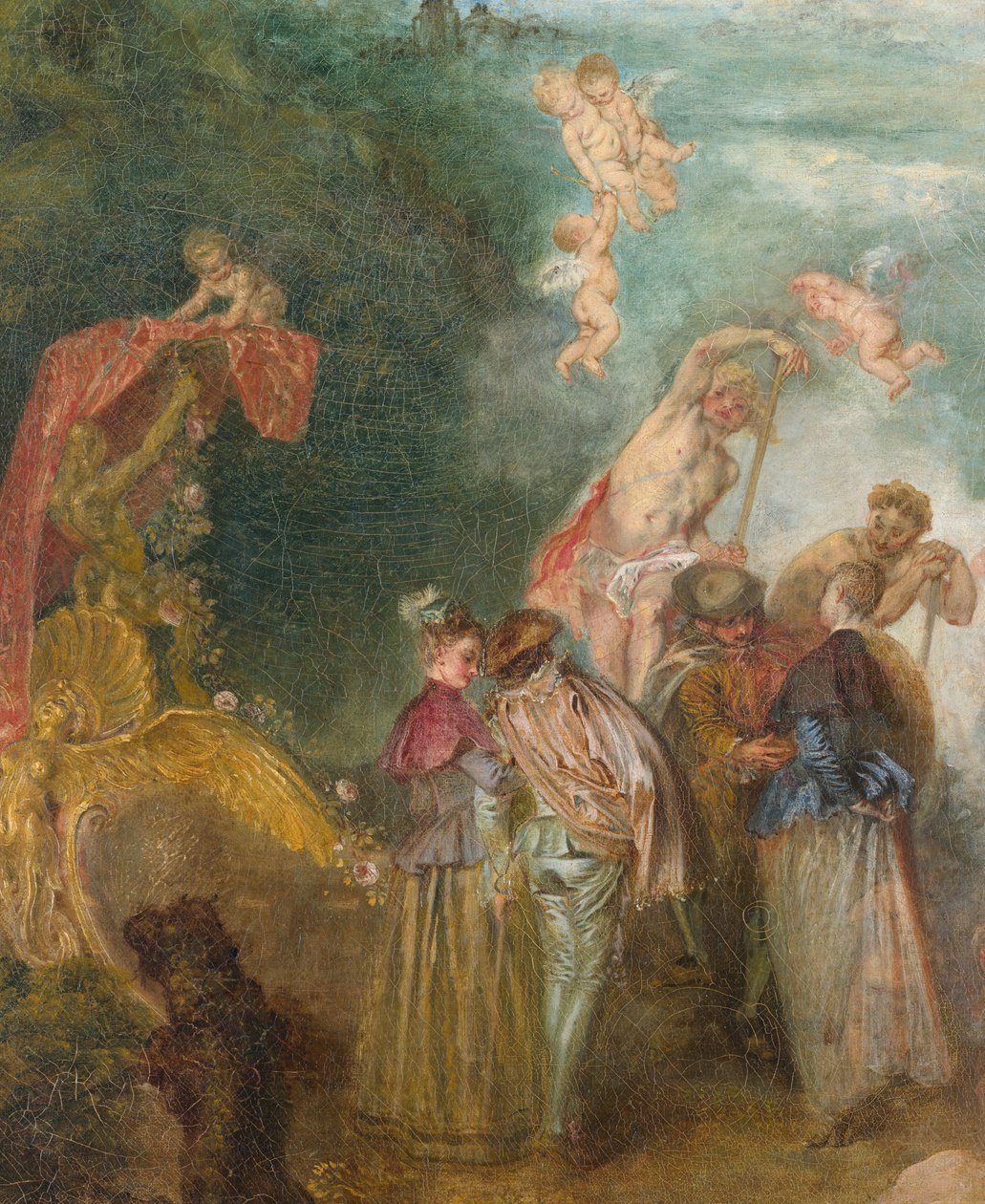 Peregrinação na ilha de Cythera (1717) de Jean Antoine Watteau