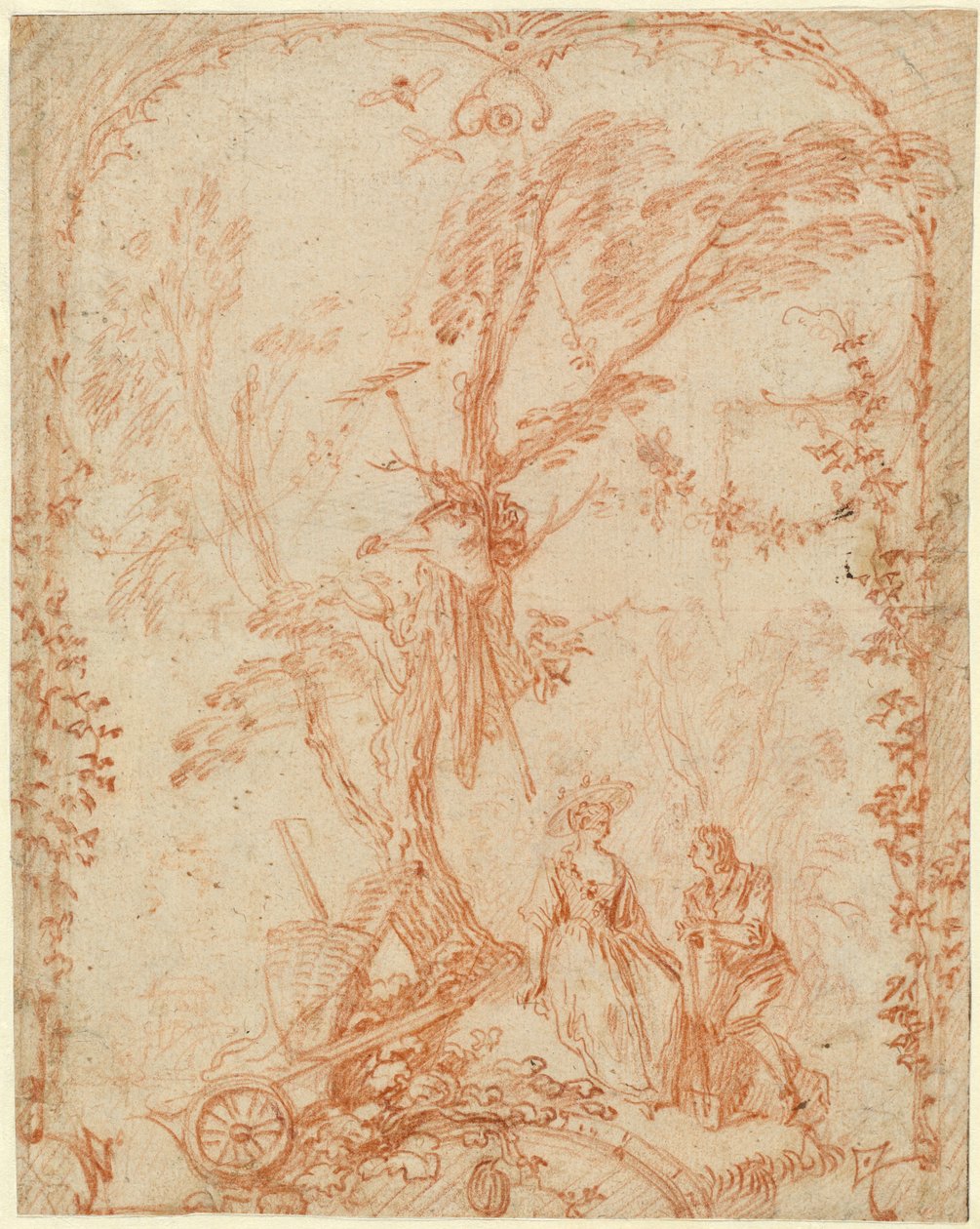 O jardineiro galante de Antoine Watteau