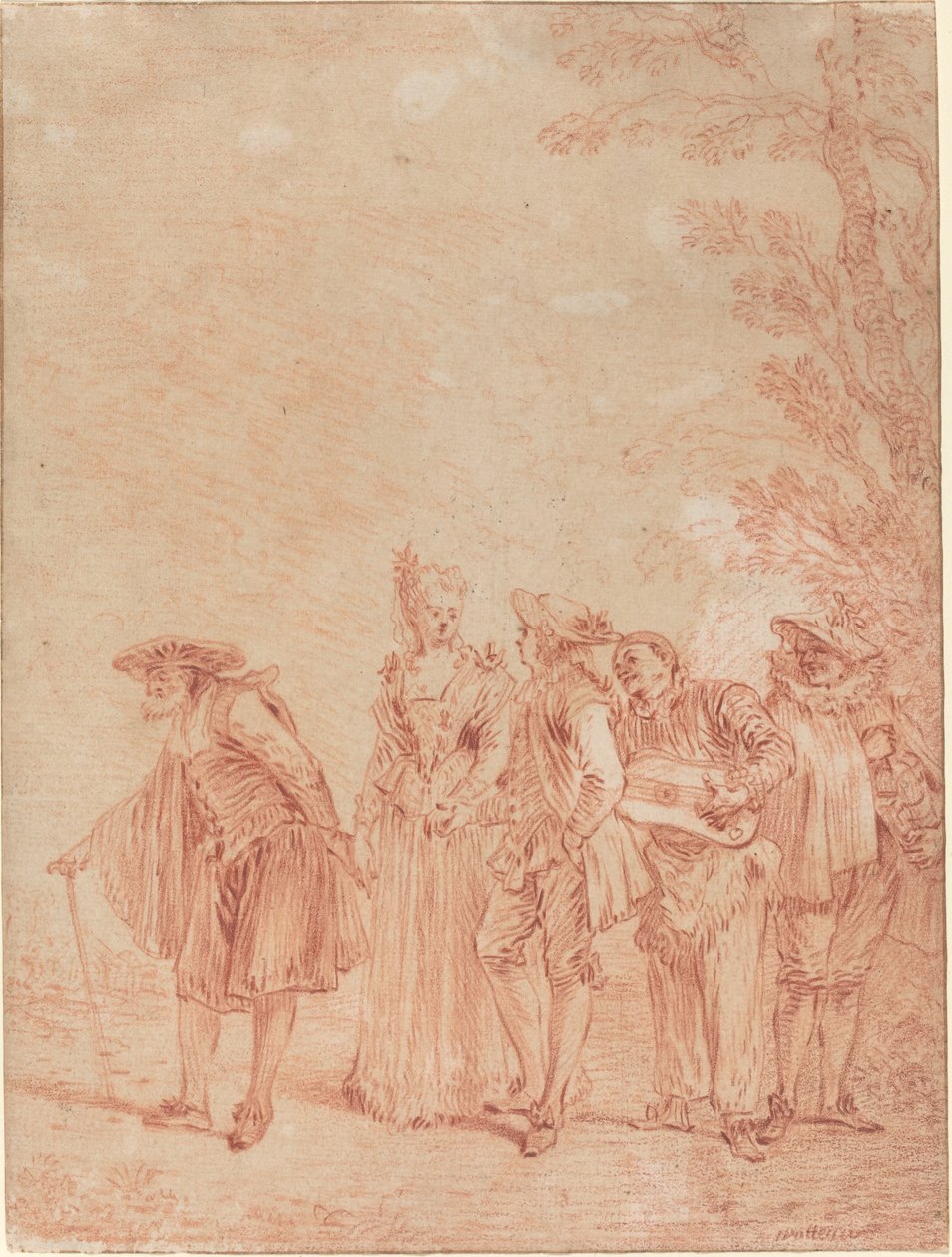 A procissão do casamento de Antoine Watteau
