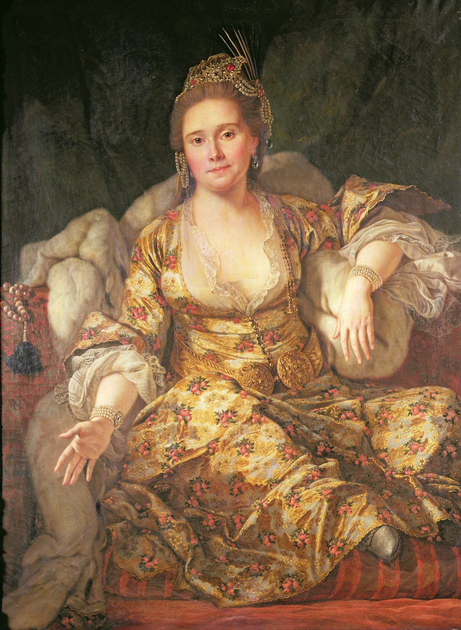 Annette, Comtesse de Vergennes em Traje Oriental de Antoine de Favray