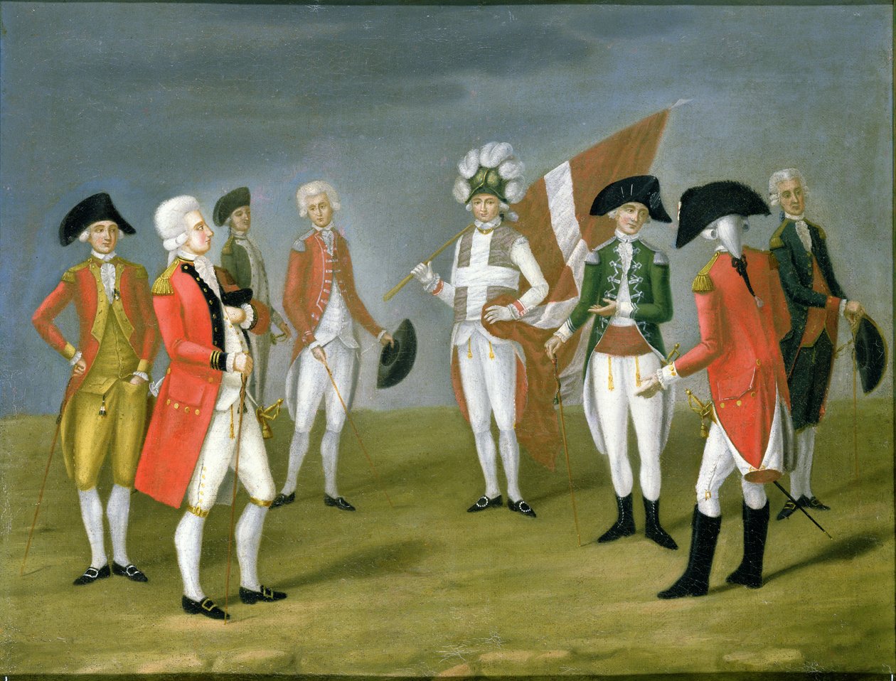 Alto escalão de oficiais militares de Malta de Antoine de Favray