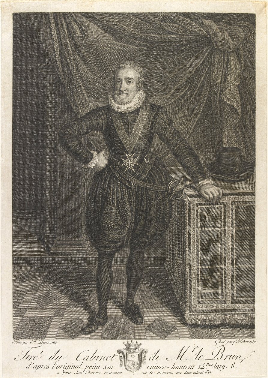 Retrato de Henrique IV, década de 1760 de Antoine de Marcenay Ghuy
