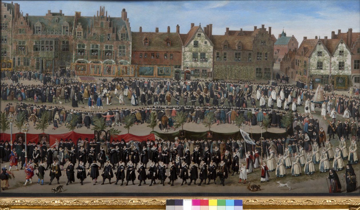 Procissão das meninas Sablon em Bruxelas, c.1635 de Antoine or Anthonis Sallaert