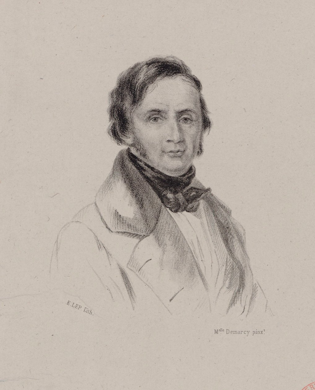 Retrato do pianista e compositor Joseph Bernard Woets 1783-1878, c. 1830. de Antoinette Louise Demarcy