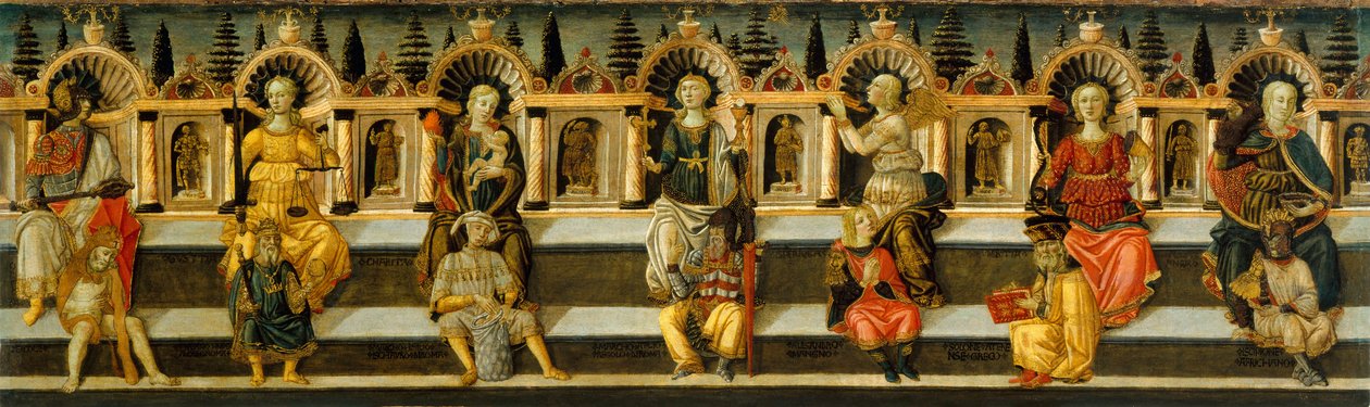 As sete virtudes de Anton Francesco dello Scheggia