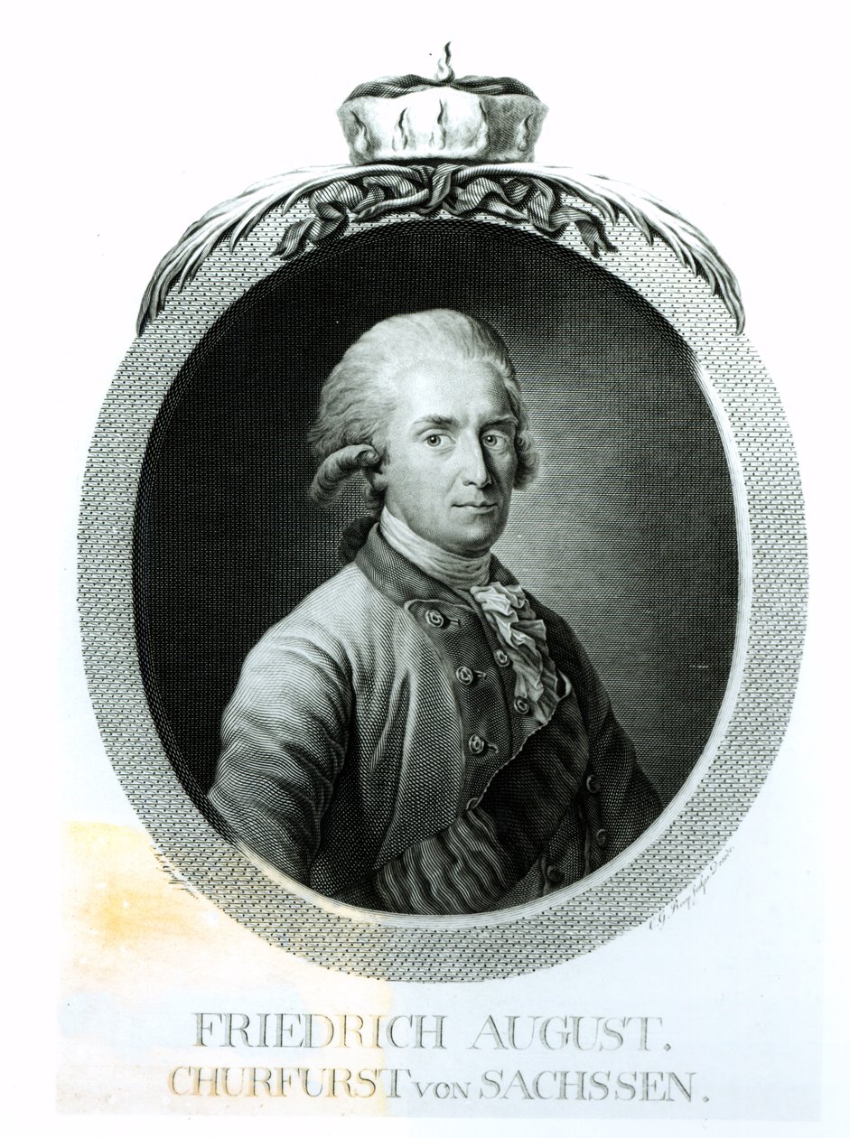 Retrato de Frederico Augusto I (1750-1827), rei da Saxônia de Anton Graff