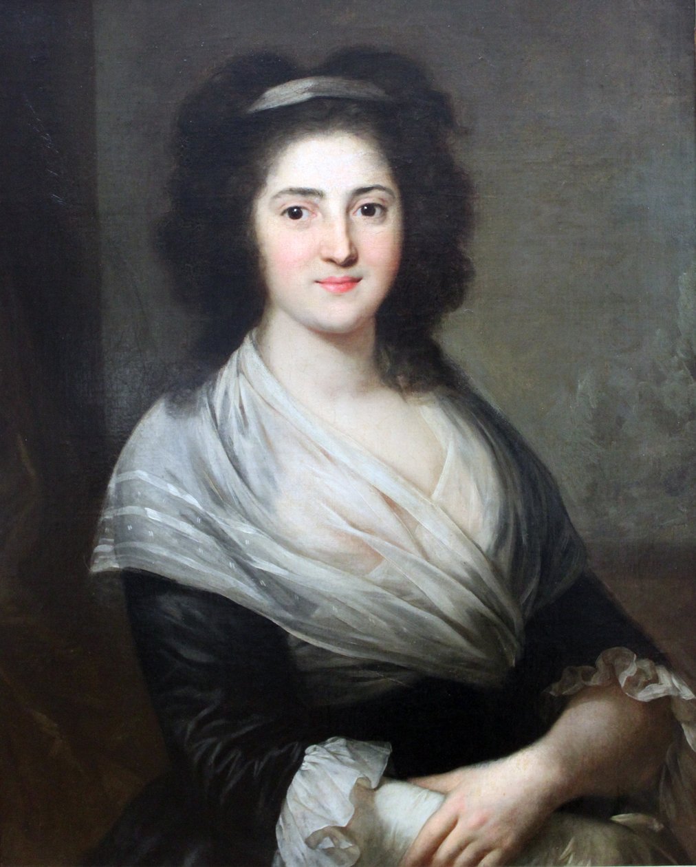Retrato de Henriette Herz (née de Lemos). Ela presidiu um dos mais famosos salões literários de Berlim de Anton Graff