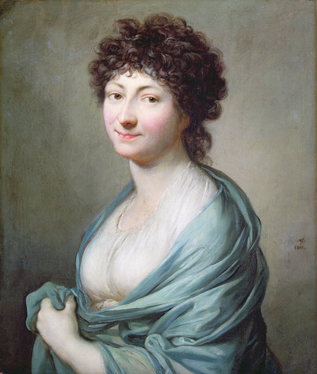 A Filha: Retrato de Caroline Susanne Graff (n.181), 1801 de Anton Graff