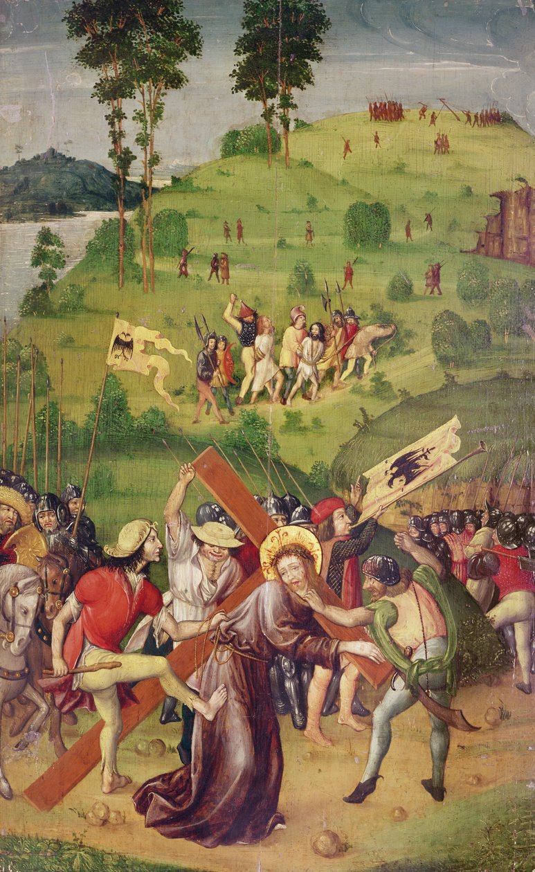 O carregar da cruz, das cenas da vida de Cristo de Anton Henkel
