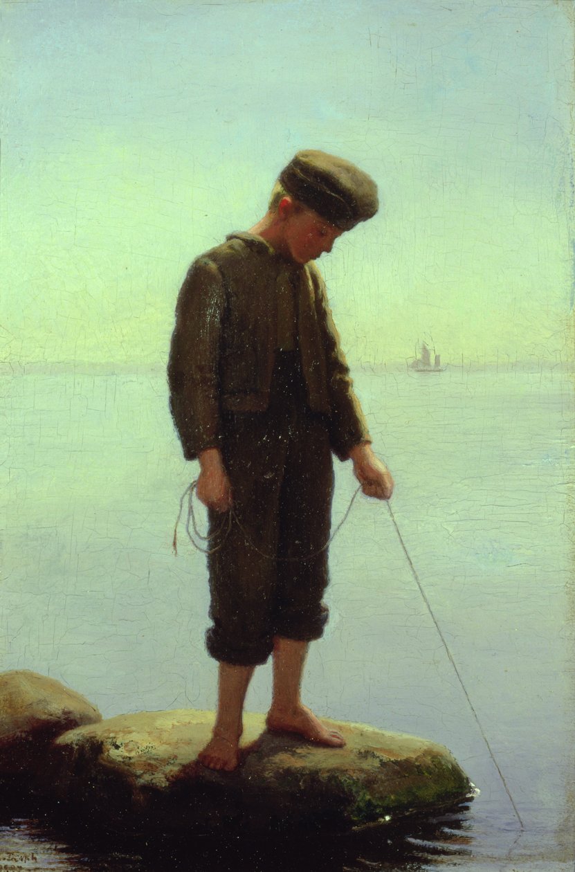 O jovem pescador de Anton Laurids Johannes Dorph