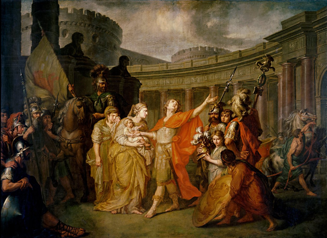 Adeus de Hector e Andrômaca de Anton Pavlovich Losenko