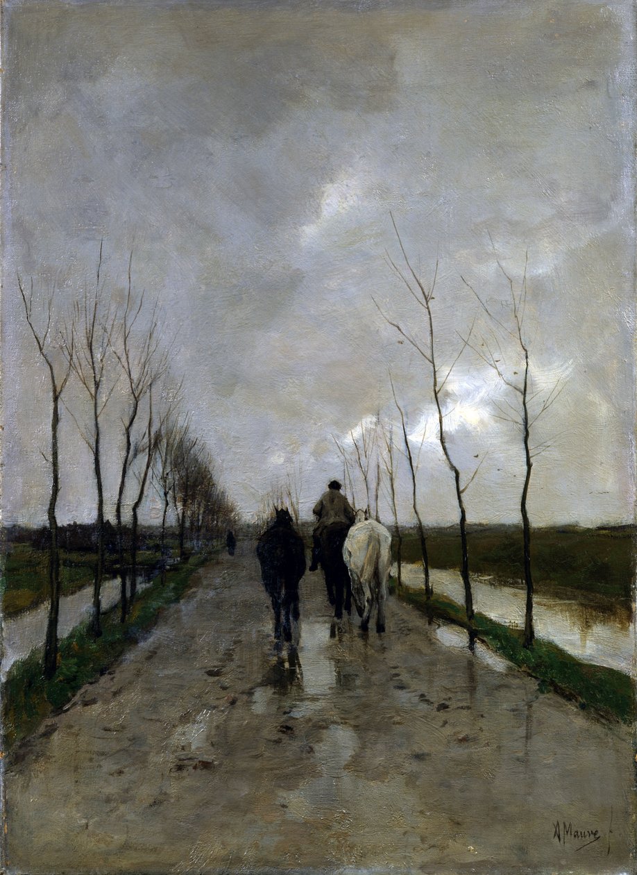 Uma estrada holandesa de Anton Mauve