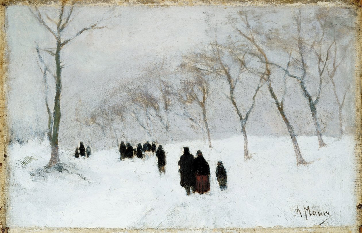 Tempestade de neve de Anton Mauve