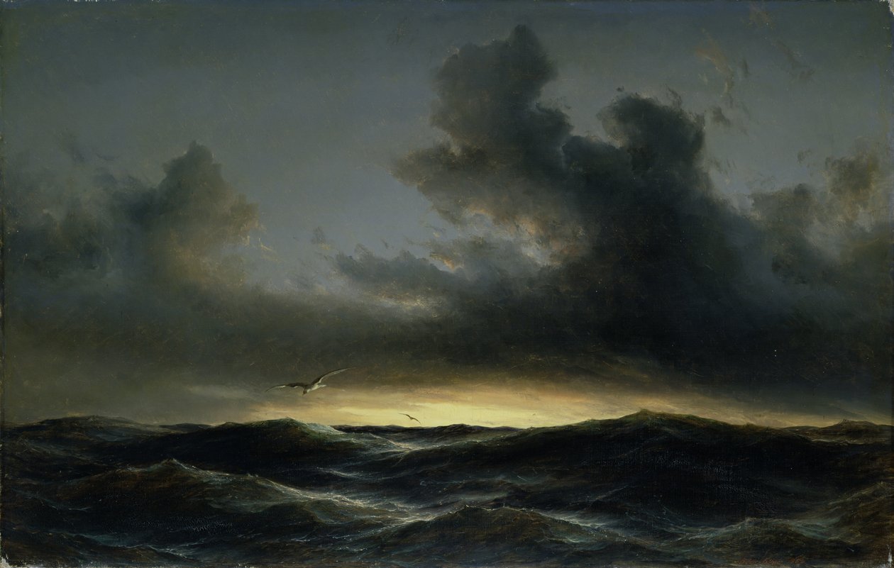 Solidão Marinha, 1852 de Anton Melbye