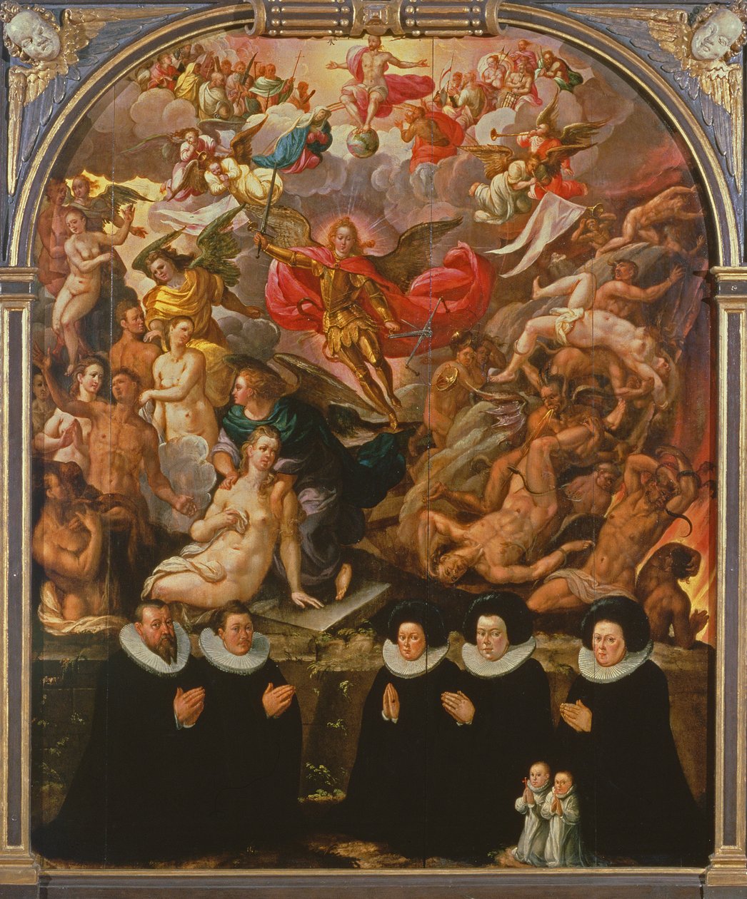 O último julgamento (tempera no painel) de Anton Moller
