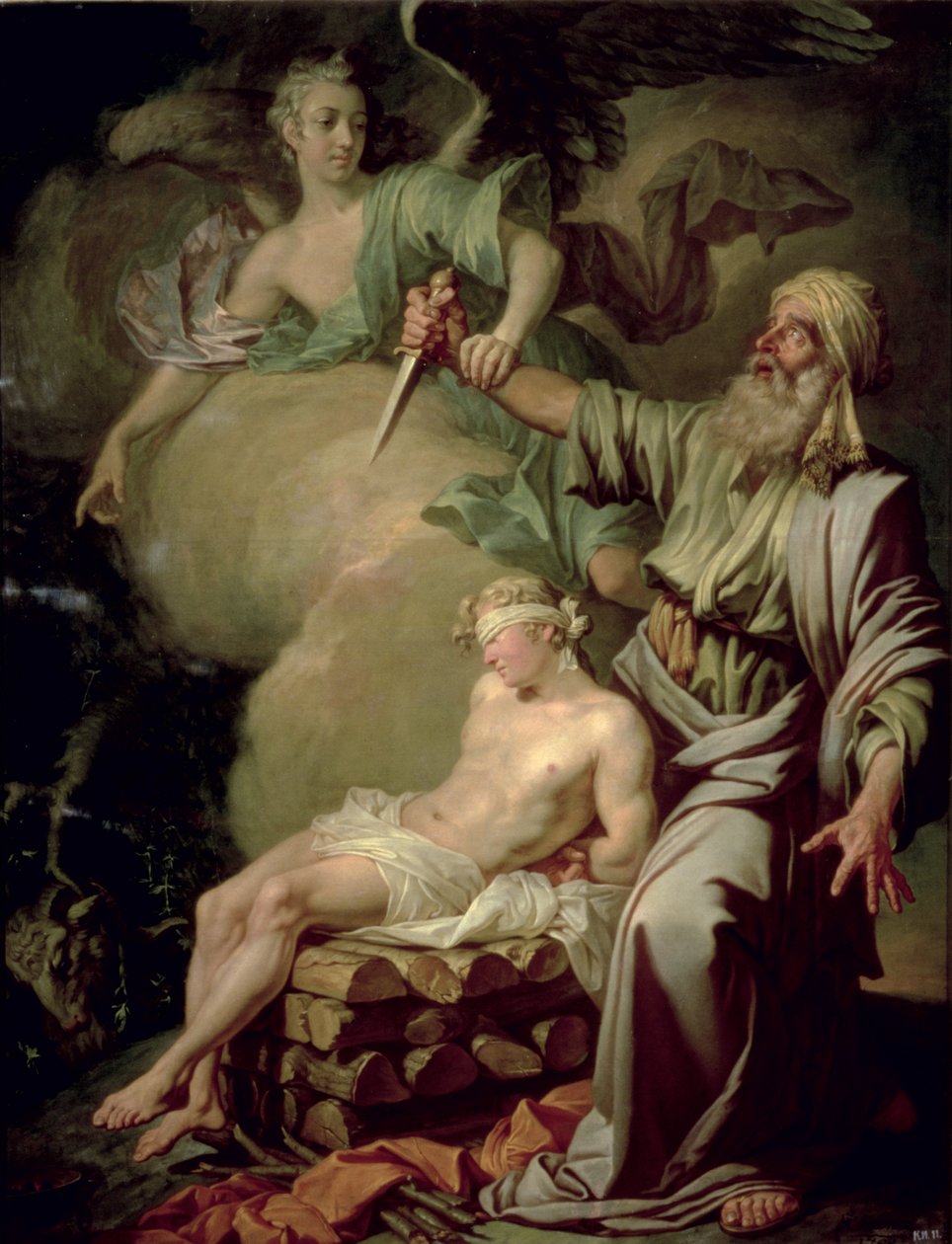 O sacrifício de Isaac, 1765 de Anton Pavlovich Losenko