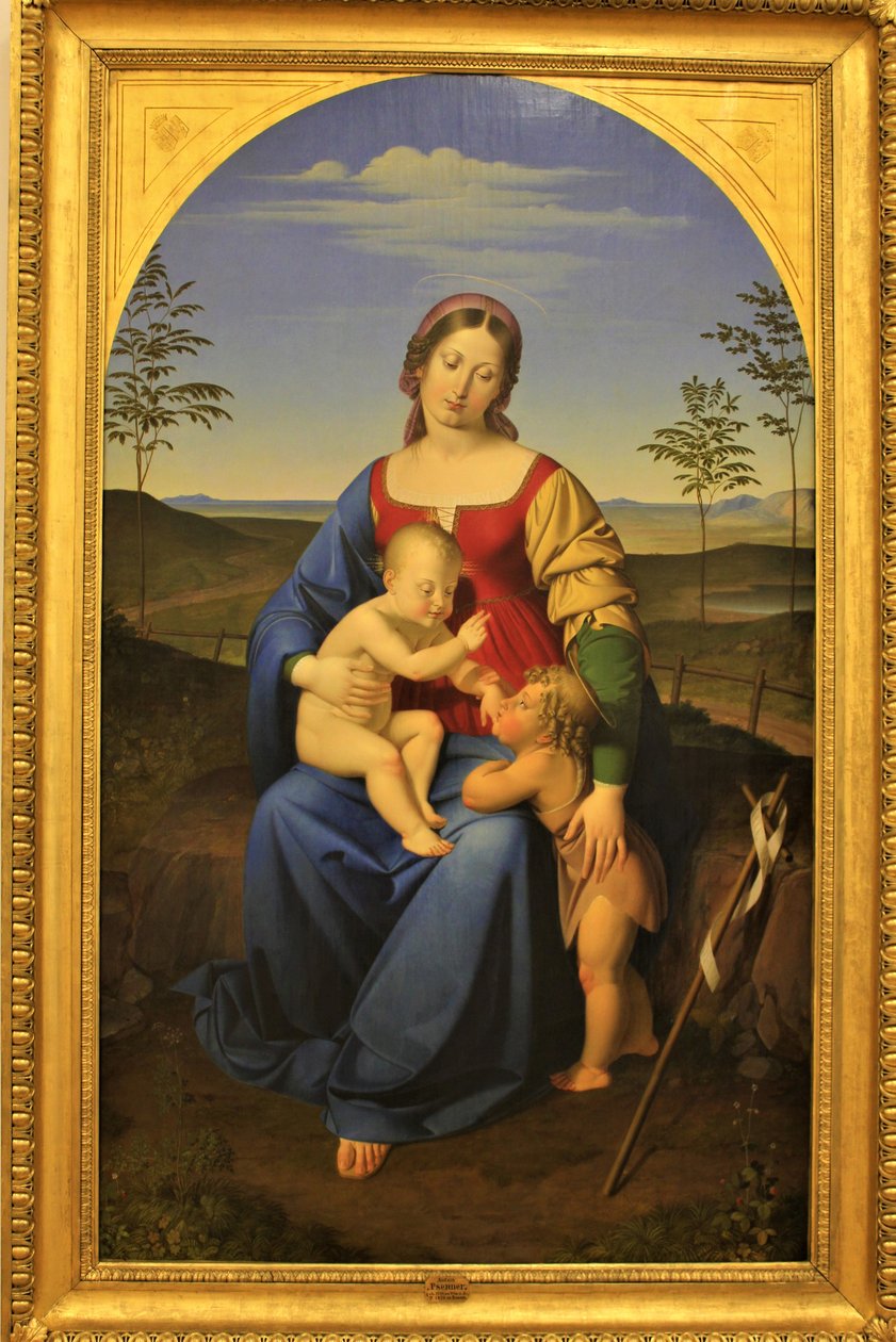 Maria com Jesus e João Batista de Anton Psenner