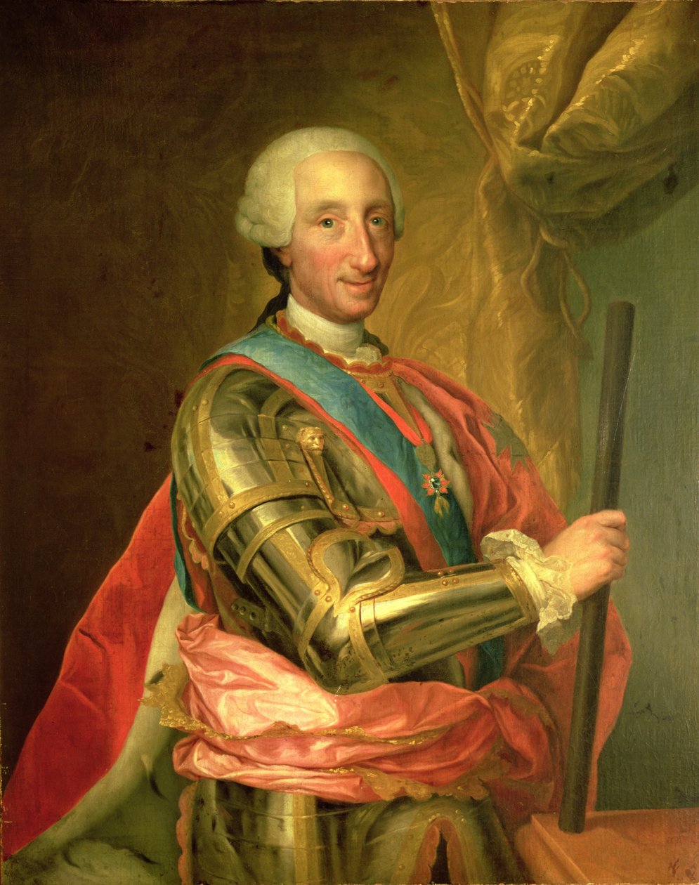 Carlos III (1716-88) em Armor, depois de 1759 de Anton Raphael Mengs