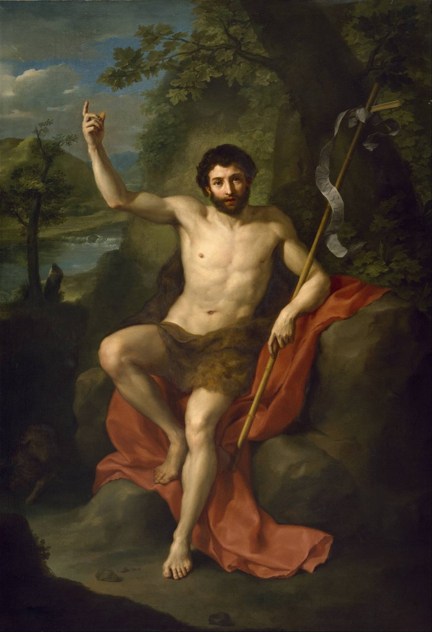 São João Batista Pregando no Deserto de Anton Raphael Mengs