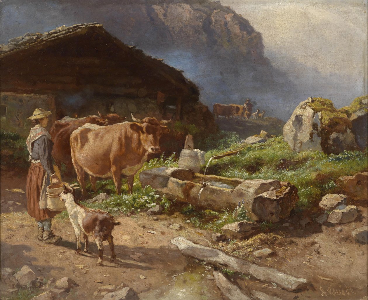 No pasto. de Anton Schrodl